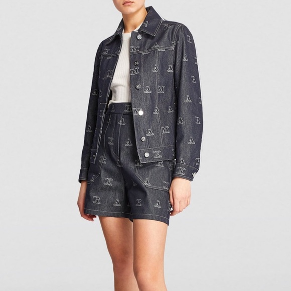 Brand new MAX MARA ‘M’ Logo Structured Jean Jacket with Signature ‘M’ Buttons - Picture 6 of 8